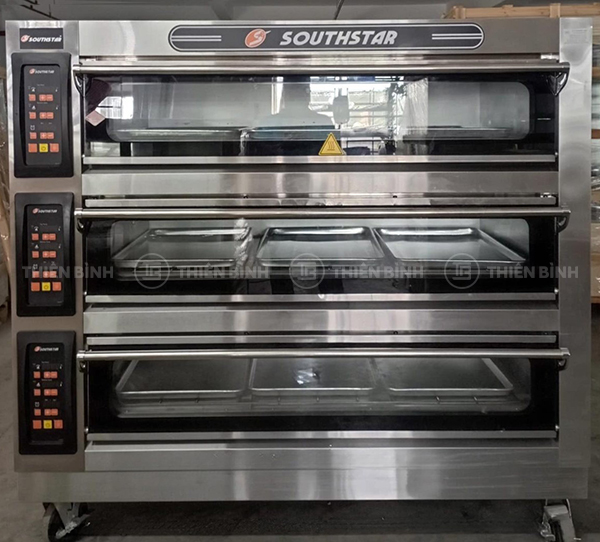 Lò nướng Southstar 3 tầng 9 khay dùng gas YXY-90A 2 Lò nướng Southstar YXY-90A