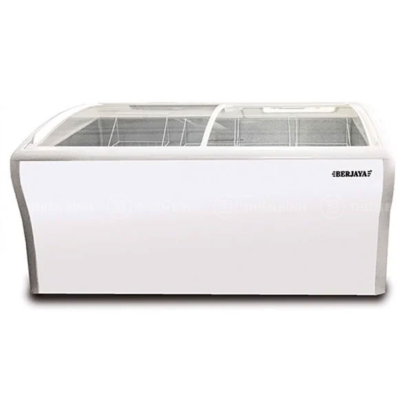 Ảnh tủ đông trưng bày kính trượt cong Berjaya BJY-CFGD400