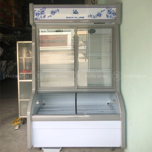 Tủ trưng bày thực phẩm trên mát dưới đông Snow Village DC-1200H (cửa lùa) 4 Ảnh tủ Snow Village DC-1200H (cửa lùa)
