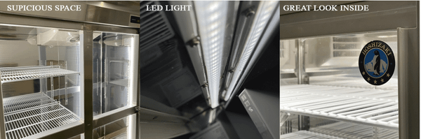 Tủ mát 6 cánh kính Hoshizaki HR-188MA-SG 2 Các chi tiết của tủ