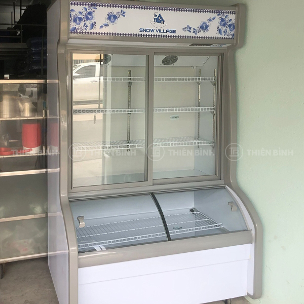 Tủ trưng bày thực phẩm trên mát dưới đông Snow Village DC-1200H (cửa lùa) 5 Hình ảnh tủ Snow Village DC-1200H (cửa lùa)