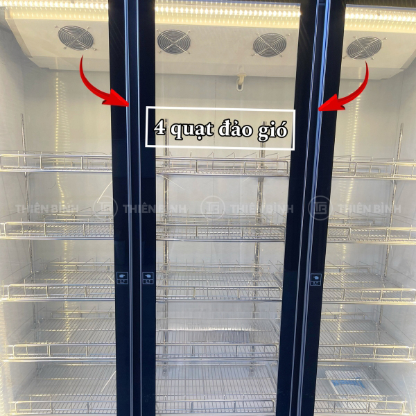 Tủ lạnh trưng bày nước ngọt - bia Snow Village LC-1800B 12 Quạt gió tủ Snow Village LC-1800B