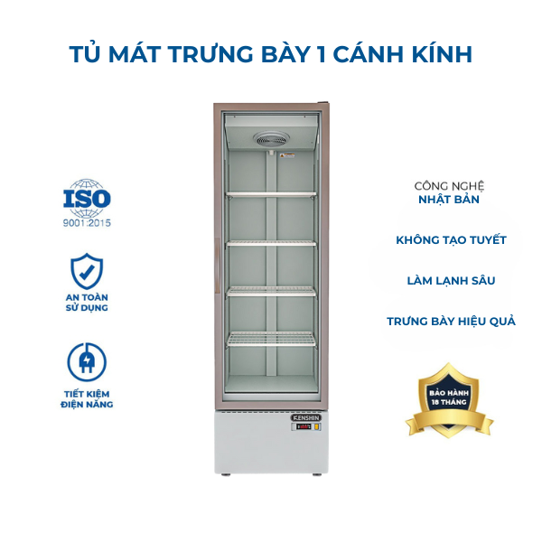 Tủ mát 1 cánh kính Kenshin KS-1K400C