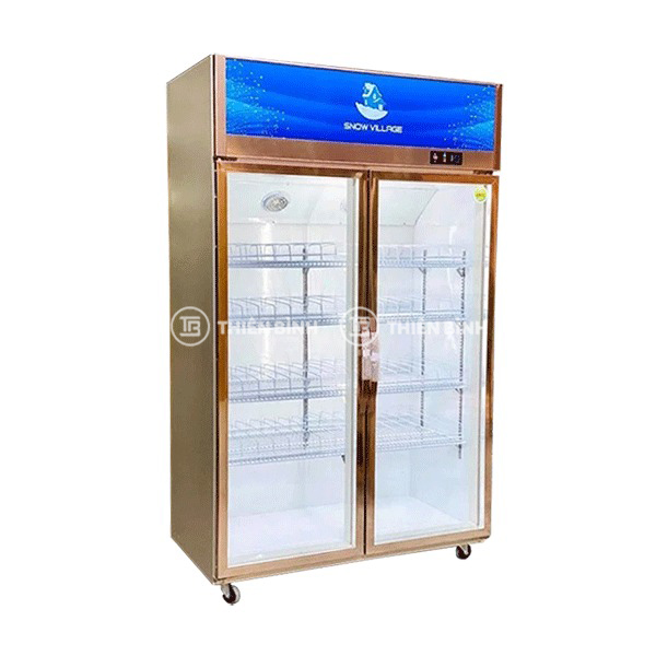 Tủ mát 2 cánh kính (Coil) máy nén trên Snow Village LC-1200H