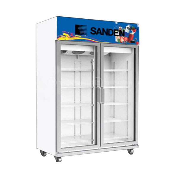 Tủ mát đứng 2 cánh kính Sanden OEM-1205i-inverter