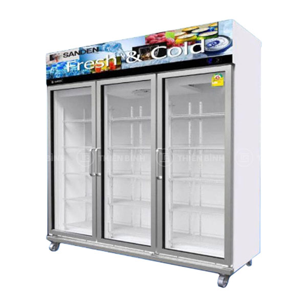 Tủ mát đứng 3 cánh kính Sanden OEM-1805i-inverter
