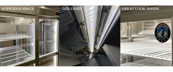 Tủ mát 4 cánh kính Hoshizaki HR-146MA-SG 2 Tủ mát Hoshizaki HR-146MA-SG