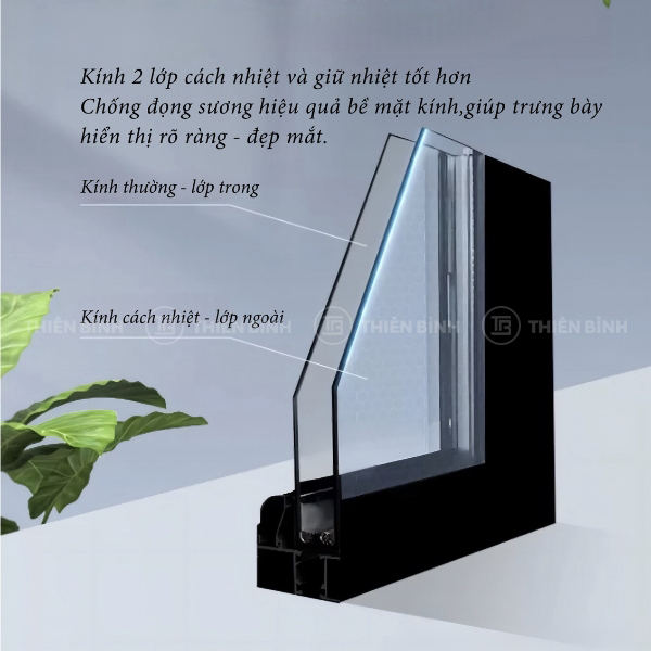 Tủ lạnh trưng bày nước ngọt - bia Snow Village LC-1200B 18 Tủ Snow Village LC-1200B kính 2 lớp cách nhiệt