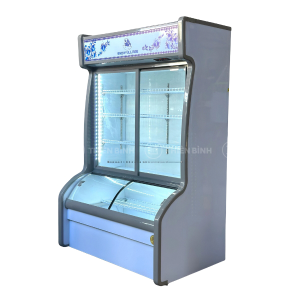 Tủ trưng bày thực phẩm trên mát dưới đông Snow Village DC-1200H (cửa lùa) 2 Tủ trưng bày thực phẩm Snow Village DC-1200H (cửa lùa)
