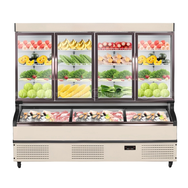 Tủ trưng bày đông mát 4 cánh Snow Village LMD-2218QK