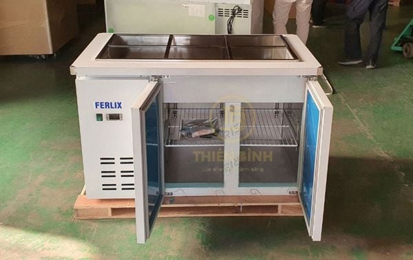 Bàn salad 2 cánh Ferlix FL-2DS4 3 Ảnh bàn salad Ferlix FL-2DS4