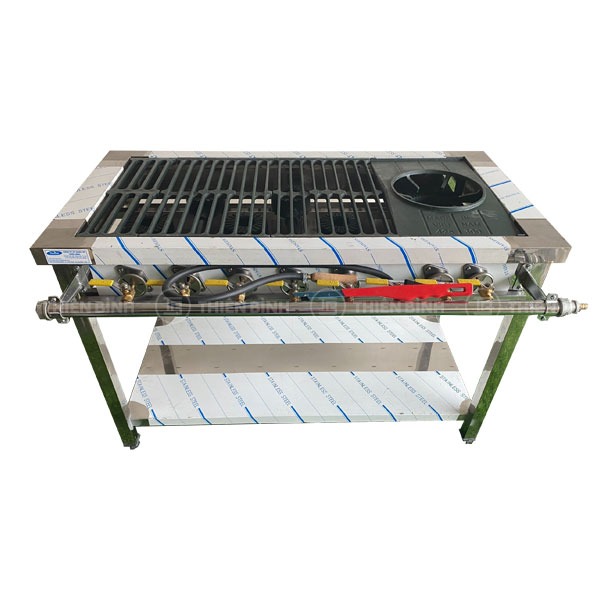 Bếp gas công nghiệp 1 họng lớn 5 họng nhỏ