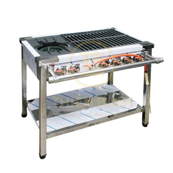 Bếp dàn công nghiệp 1 họng to 4 họng nhỏ