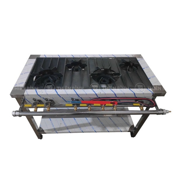 Bếp dàn công nghiệp 2 họng lớn 2 họng bé