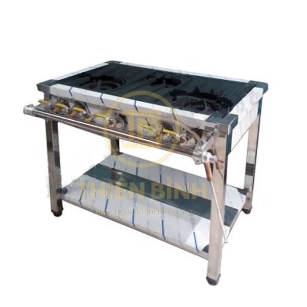 Bếp dàn công nghiệp 2 họng to 1 họng nhỏ