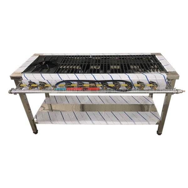 Bếp gas công nghiệp 1 họng lớn 8 họng nhỏ