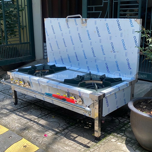 Bếp hầm đôi kiểu Hàn Quốc 4 Bếp hầm đôi có tặng kèm súng mồi