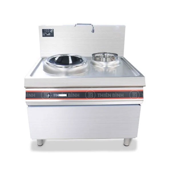 Bếp từ công nghiệp đơn mặt lõm 12kw có bầu nước