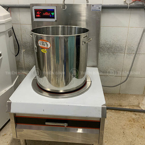 Bếp từ đơn công nghiệp mặt phẳng 15kW (phi 400) 5 Bếp từ đơn công nghiệp 15kw