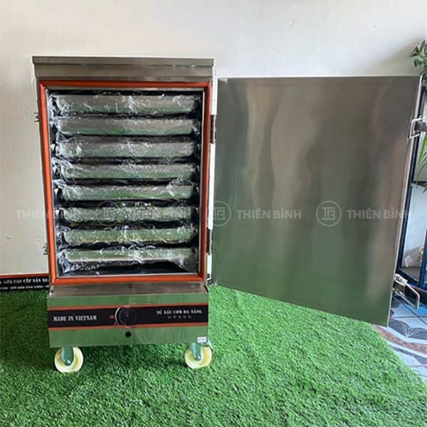 Tủ cơm công nghiệp 8 khay gas điện kết hợp TC-DG8K 3 Khoang tủ cơm TC-DG8K