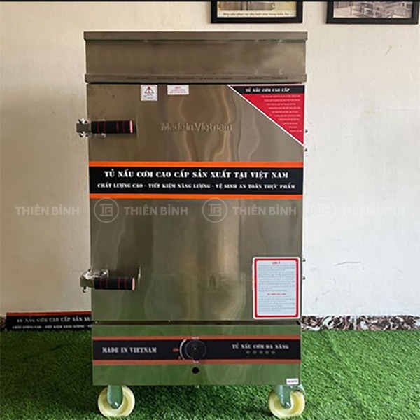 Tủ cơm công nghiệp 8 khay gas điện kết hợp TC-DG8K 2 Tủ cơm công nghiệp 8 khay gas điện kết hợp TC-DG8K