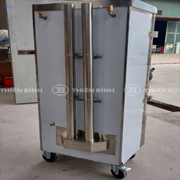 Tủ cơm 12 khay dùng gas 3 Thân tủ nấu cơm gas 12 khay