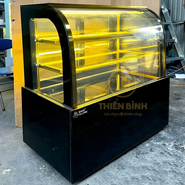 Tủ bánh kem 3 tầng 1m2 Snow Village GB-300-4L (đế đá) 2 Tủ bánh kem Snow Village GB-300-4L (đế đá)