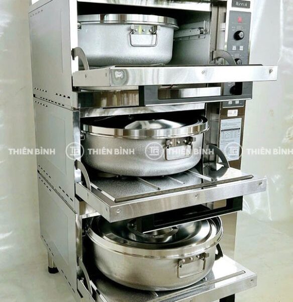 Tủ cơm gas tự động 3 tầng Rinnai RRA-156 7 Tủ cơm gas tự động 3 tầng Rinnai RRA-156 1