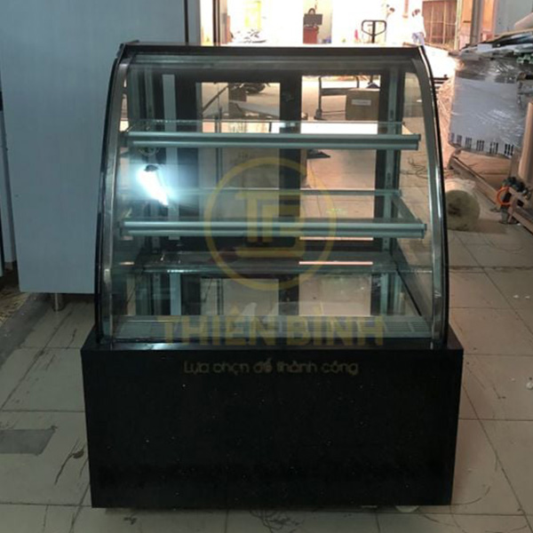 Tủ bánh kem 3 tầng 90cm kính cong Senghong 2 Ảnh tủ bánh kem 3 tầng 90cm kính cong Senghong