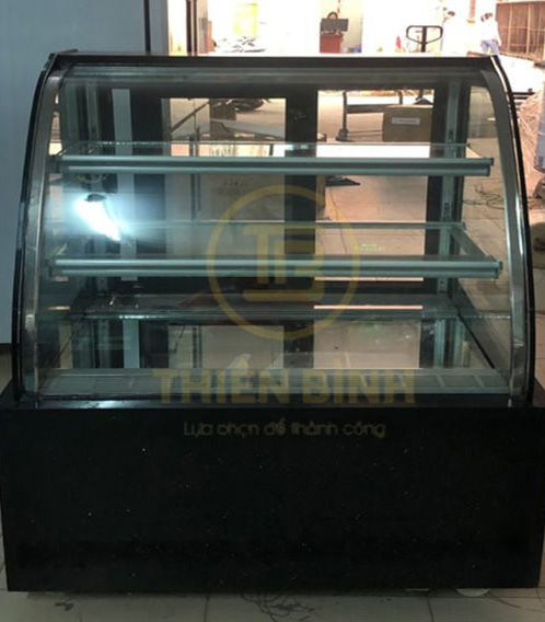 Tủ trưng bày bánh 1m5 kính cong Senghong 2 Ảnh tủ trưng bày bánh 1m5 kính cong Senghong