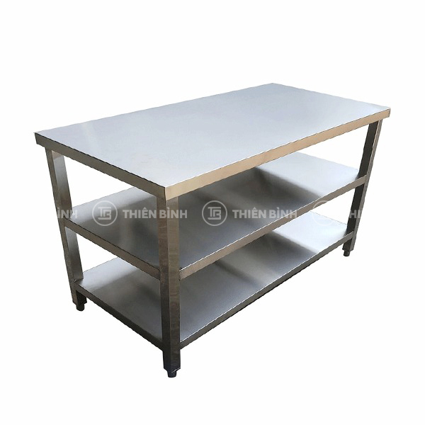 Bàn thao tác có 2 giá phẳng dưới