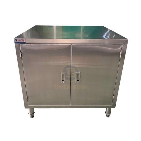 Bàn tủ inox cửa mở