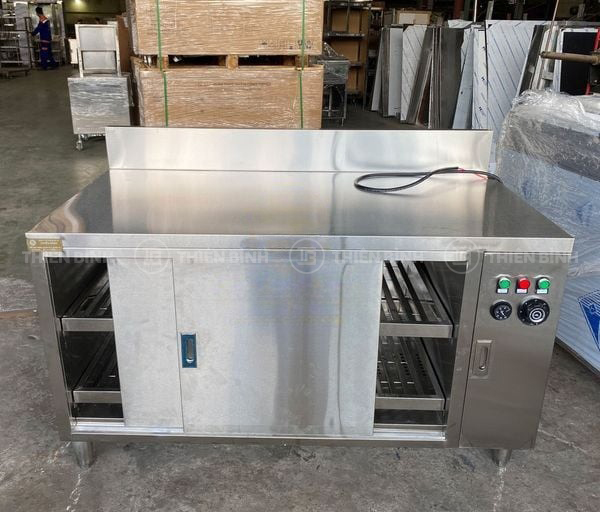 Bàn tủ sấy bát đĩa cửa lùa 3 Bàn tủ sấy bát đĩa cửa lùa - Hình ảnh 3