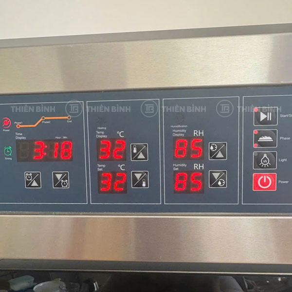 Tủ ủ bột 18 khay Fuji Air FJ-P18D 7 Bảng điều khiển Fuji Air FJ-P18D