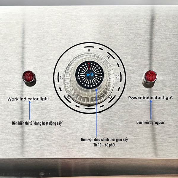 Tủ sấy bát công nghiệp Snow Village YTP-910 5 Bảng điều khiển tủ sấy Snow VIllage YTP-910