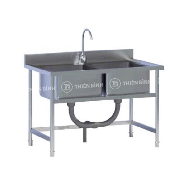 Bồn rửa đôi inox