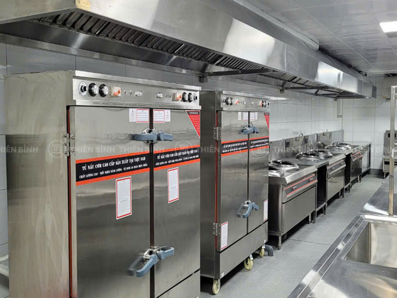Thiết kế, cung cấp thiết bị bếp ăn tập thể cho công ty Tamron Nhật Bản 14 Hoàn thiện khu chế biến