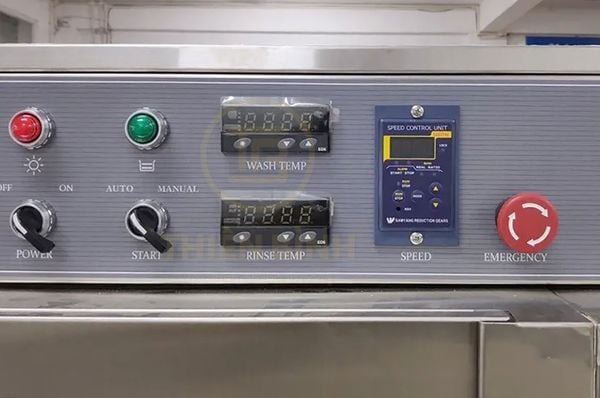 Máy rửa bát băng chuyền Dolphin DRC-1E 4 Điều khiển máy rửa bát băng chuyền Dolphin DRC-1E