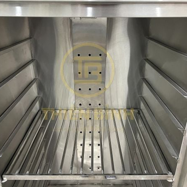 Tủ sấy bát đĩa công nghiệp 1 cánh kính (2 lớp inox) 8 giá để bát tủ sấy