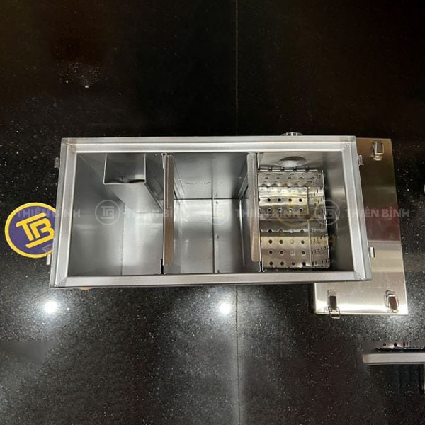 Bể tách mỡ inox 24 lít 3 Hình ảnh bể tách mỡ inox 24 lít