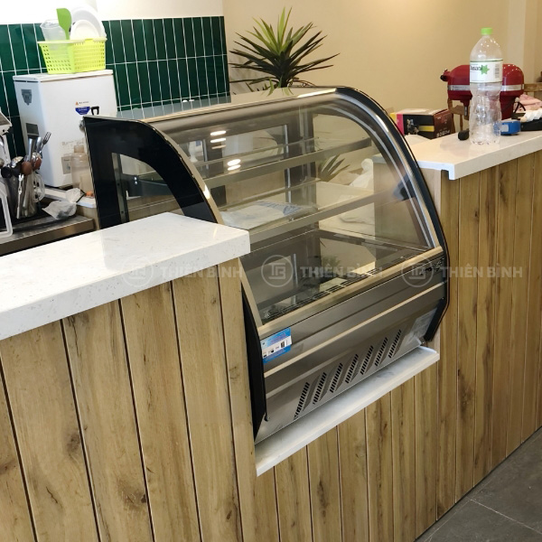 Tủ bánh mini kính cong để bàn 70 cm Snow Village GB-100 5 Hình ảnh thực tế tủ bánh mini Snow Village GB-100