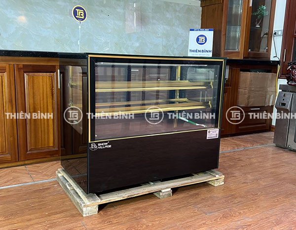 Tủ bánh mini để bàn 90cm kính vuông Snow Village GB-120V 14 Hình ảnh thực tế tủ Snow Village GB-120V
