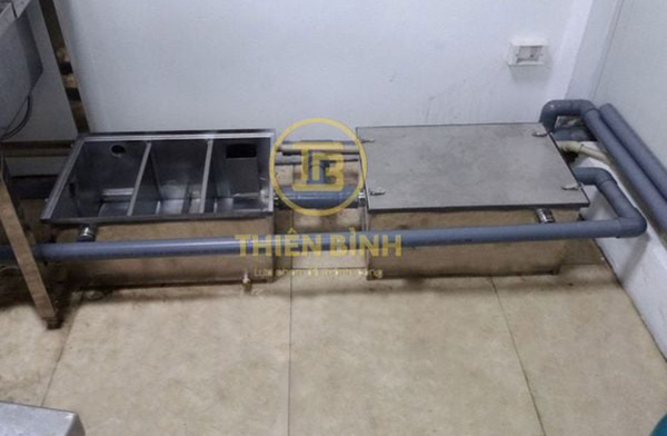 Thùng lọc mỡ inox 60 lít 3 Hình ảnh thùng lọc mỡ inox 60 lít