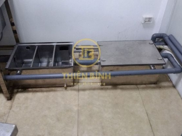 Thùng lọc mỡ inox 90 lít 3 Hình ảnh thùng lọc mỡ inox 90 lít