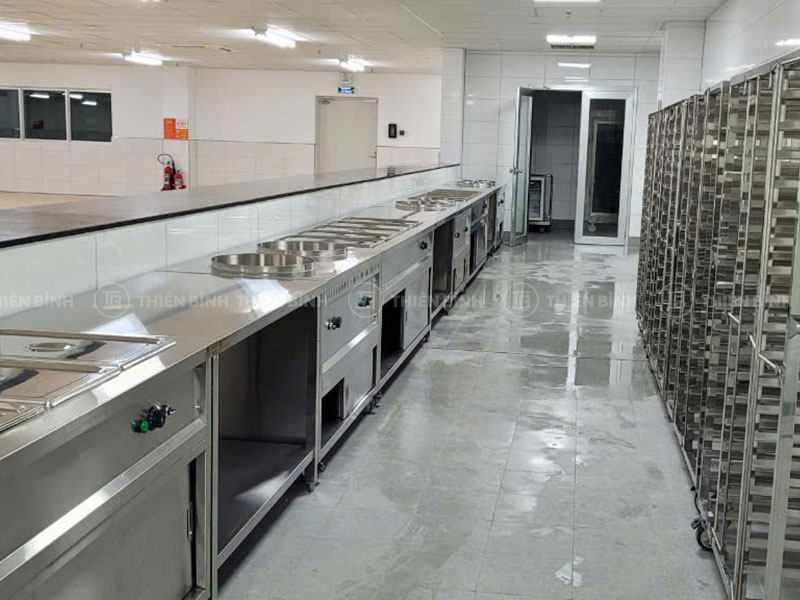 Thiết kế, cung cấp thiết bị bếp ăn tập thể cho công ty Tamron Nhật Bản 15 Hoàn thiện khu vực phục vụ