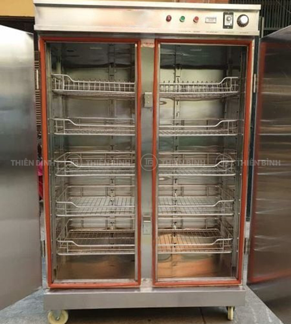 Tủ sấy bát đĩa 2 cánh kính (2 lớp inox) 5 Khoang tủ sấy
