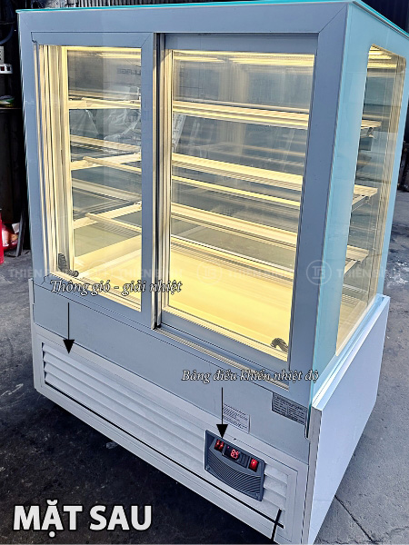 Tủ trưng bày bánh kem 4 tầng 1m2 Snow Village GB-300-4L.Z4 9 Mặt sau tủ bánh kem Snow Village GB-300-4L.Z4