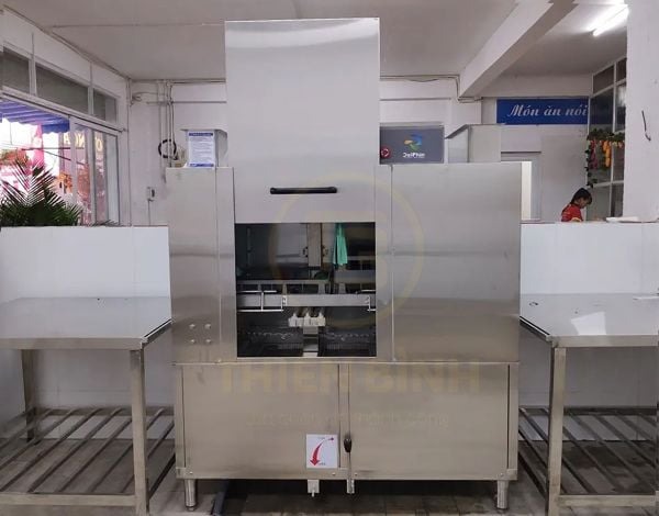 Máy rửa bát băng chuyền Dolphin DRC-1E 2 Máy rửa bát công nghiệp băng chuyền Dolphin DRC-1E