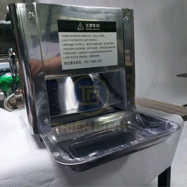 Máy thái thịt 2 cửa dao HD-850 3 Máy thái thịt sống 2 cửa dao HD-850