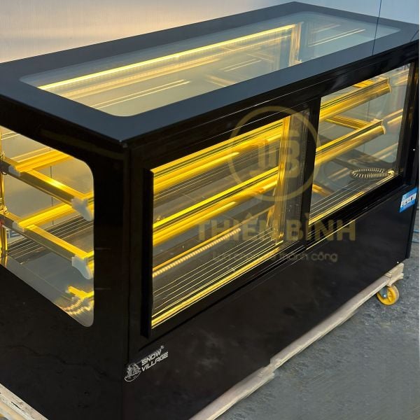 Tủ bánh kem 1m2 kính vuông Snow Village GB-1200V-CT (cửa mở trước) 3 Snow Village GB-1200V-CT (cửa mở trước)